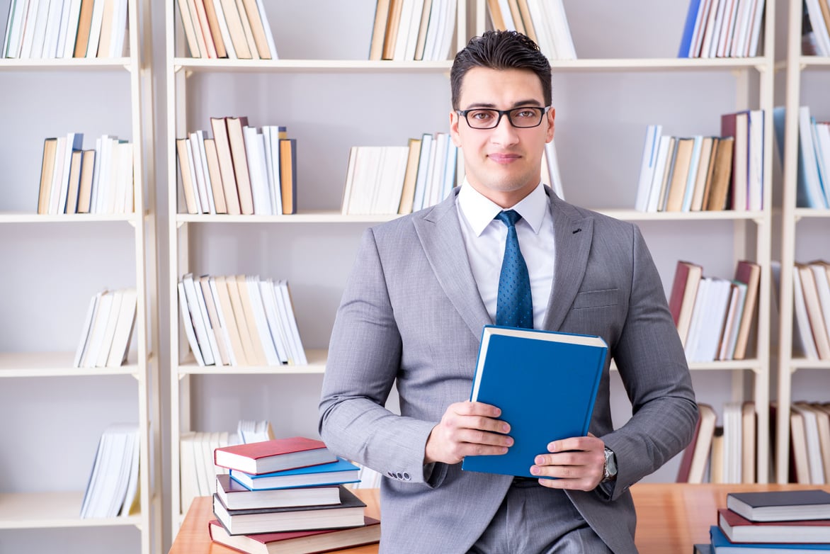 Business Law Student Working Studying